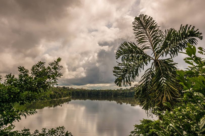 Een meer in het Peruaanse Amazonegebied