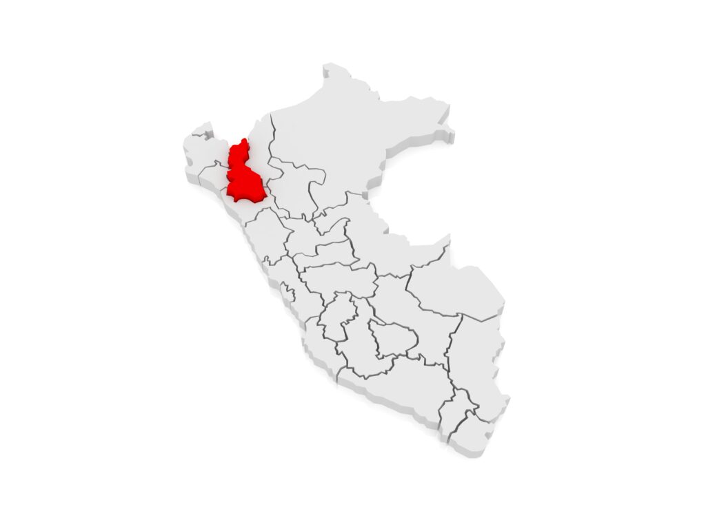 Cajamarca ligt in Noord-Peru