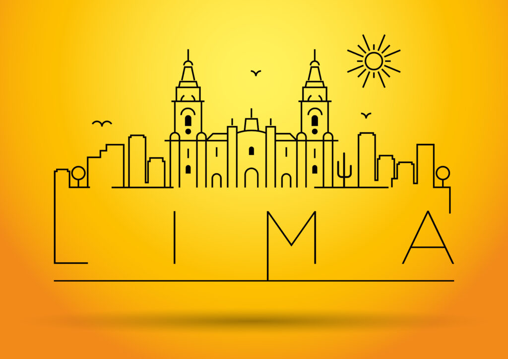 De skyline van Lima