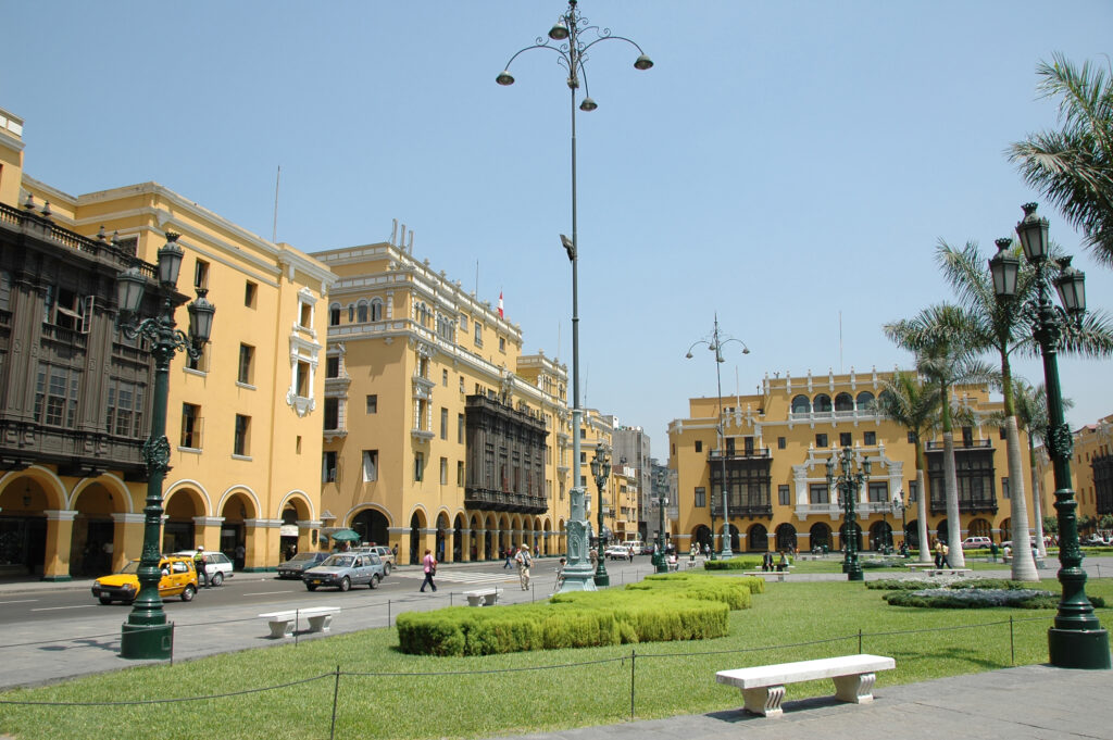 Plaza de Armas in het centrum van Lima
