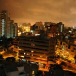 Nachtelijk zicht van Miraflores