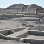 De ruïnes van Cauachi nabij Nazca